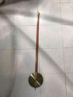 vintage 39 inches wood and brass pendulum for grandfather’s clock