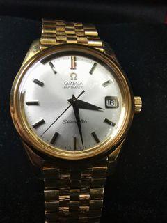 Vintage Omega Seamaster Automatic Watch 18K Solid Gold