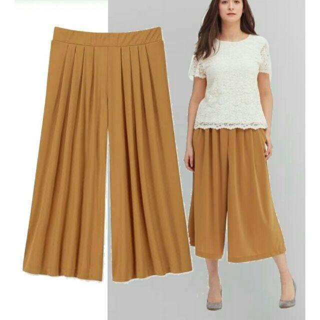 Women crepe jersey new arrivals flare wide cropped pants