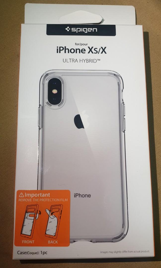 Spigen Ultra Hybrid Designed for iPhone Xs Case (2018) / Designed for  iPhone X Case (2017) - Crystal Clear