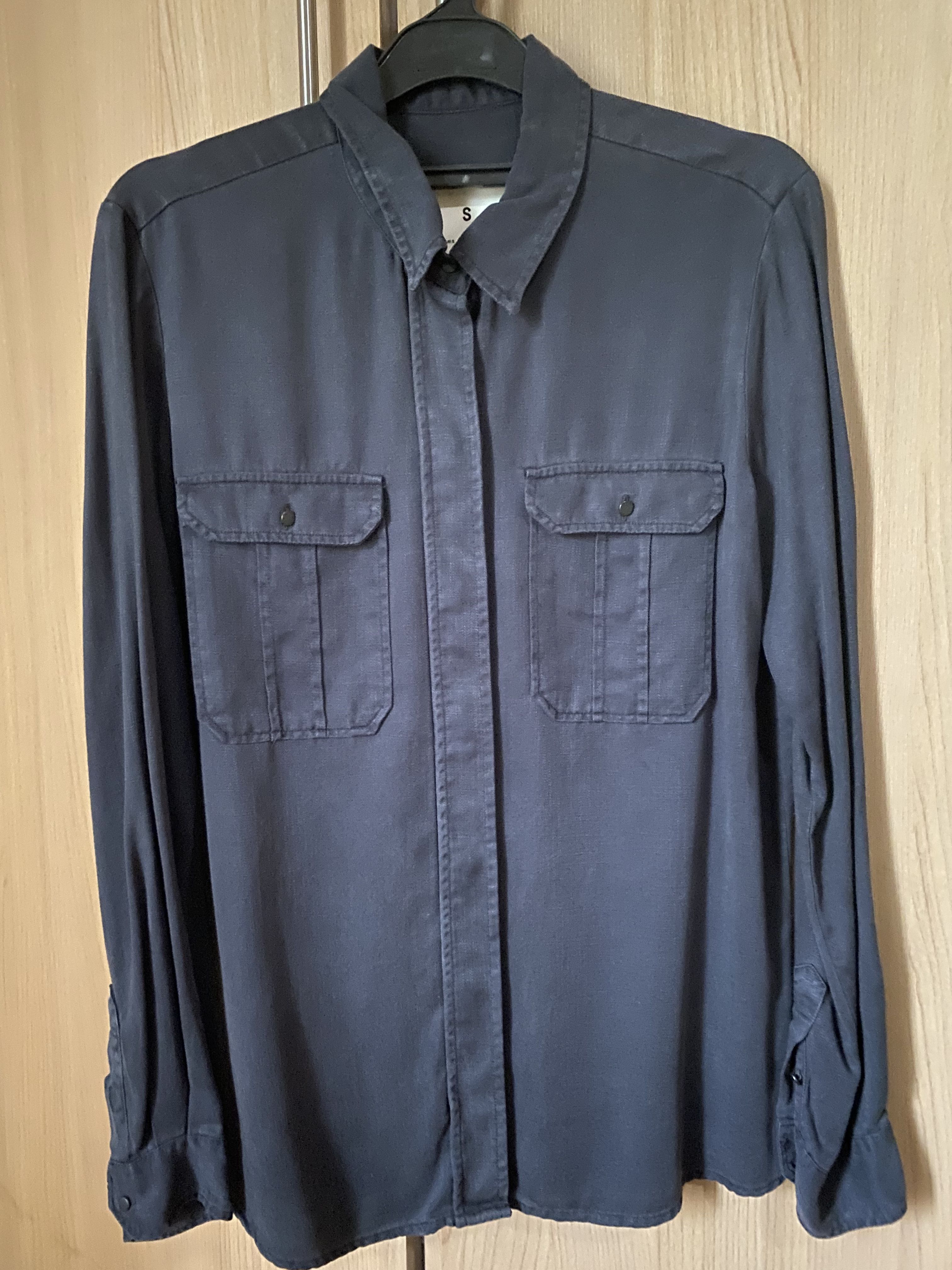 dark denim shirt