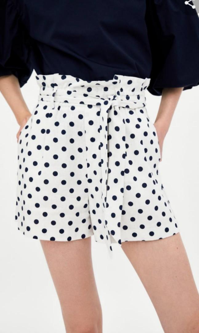 White polka clearance dot shorts