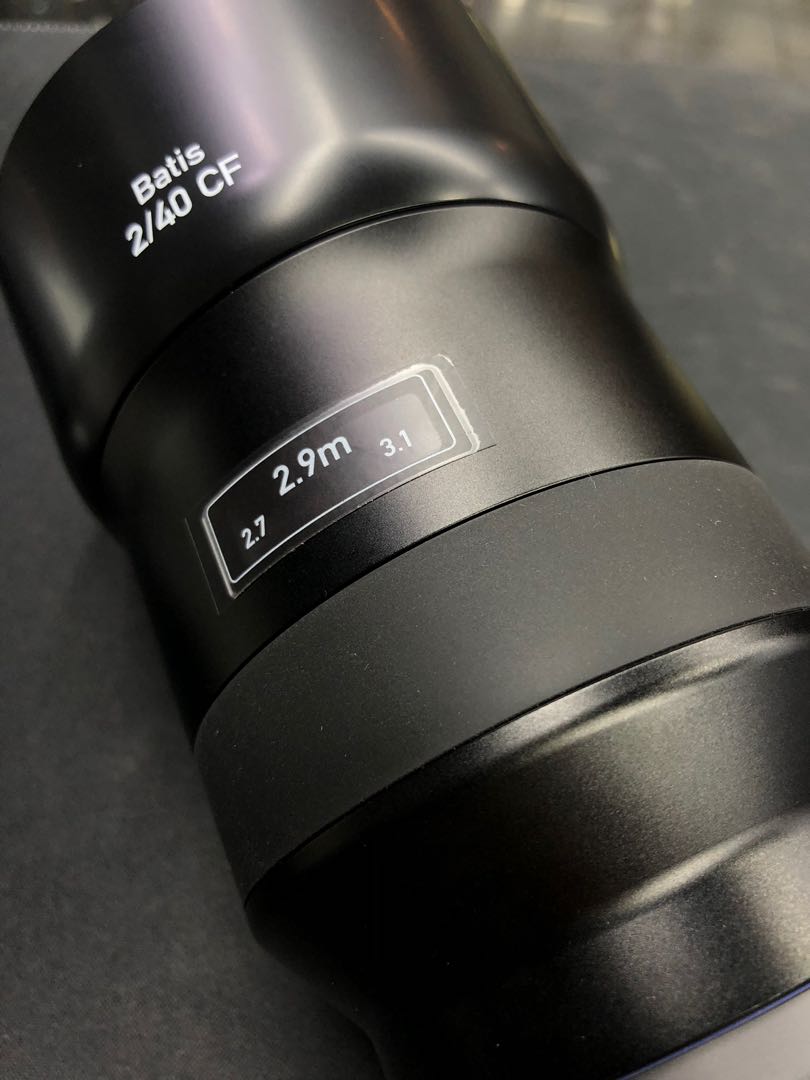 Zeiss BATIS 40mm f2 zeiss batis 2/40 cf 99%new 齊盒, 攝影器材 