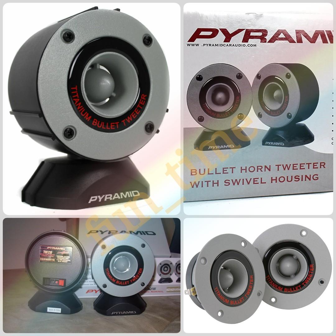 16J Pyramid Tweeter Aluminum bullet horn with titanium