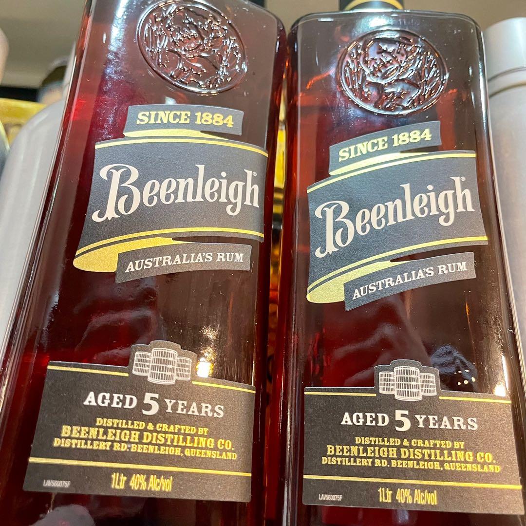 1L Beenleigh 5 Dark Rum Australian Better than Bacardi black / gold 1000ml, Food & Drinks