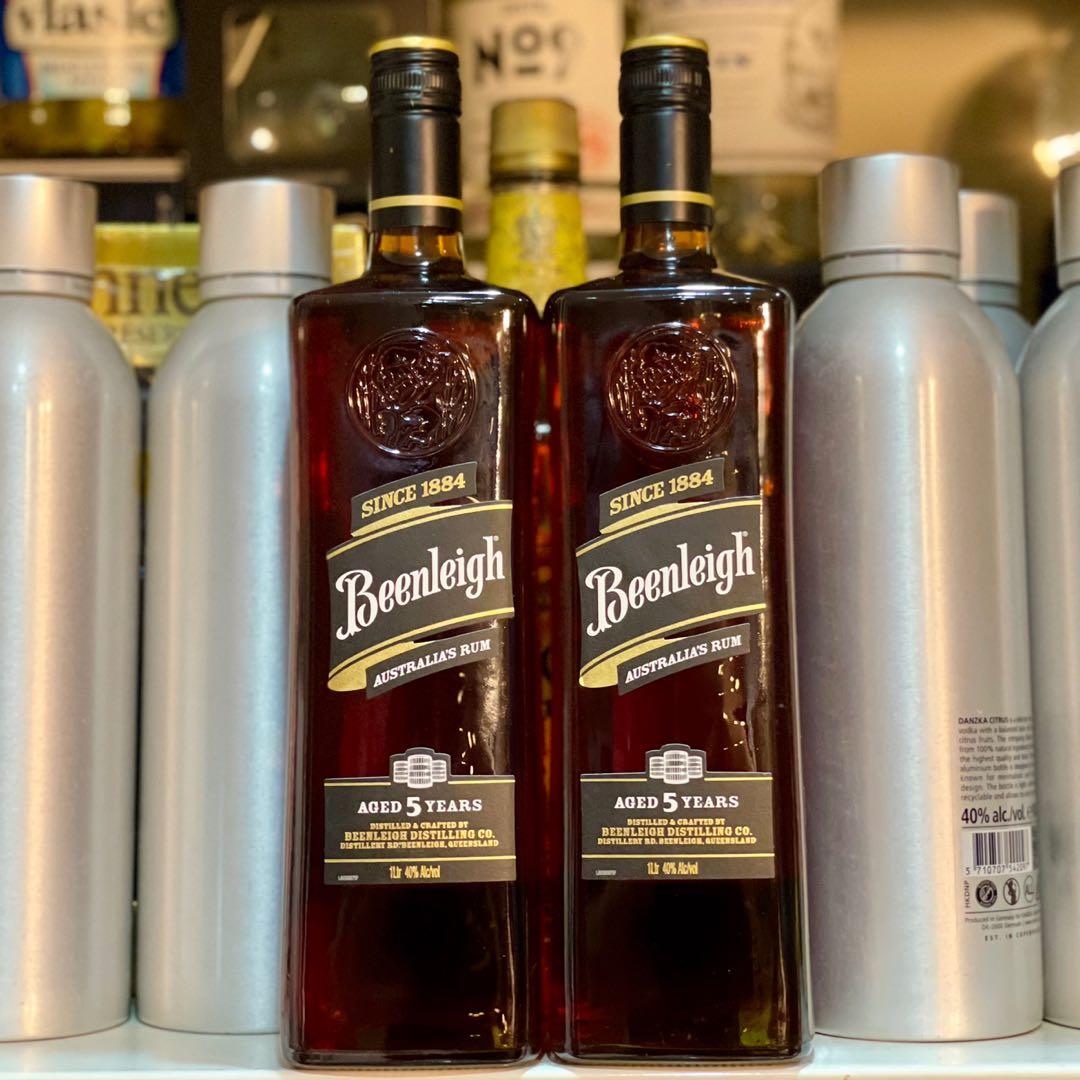 1L Beenleigh 5 Dark Rum Australian Better than Bacardi black / gold 1000ml, Food & Drinks