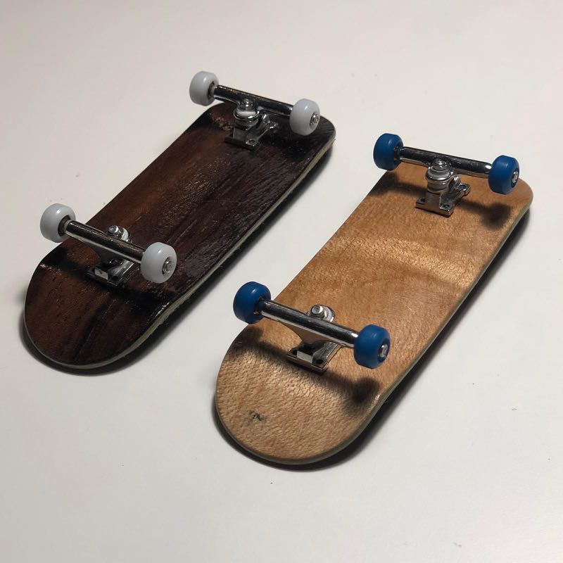 Fingerboard Blank deck Nekrooked + Tony Boster Wheels + Single Axle