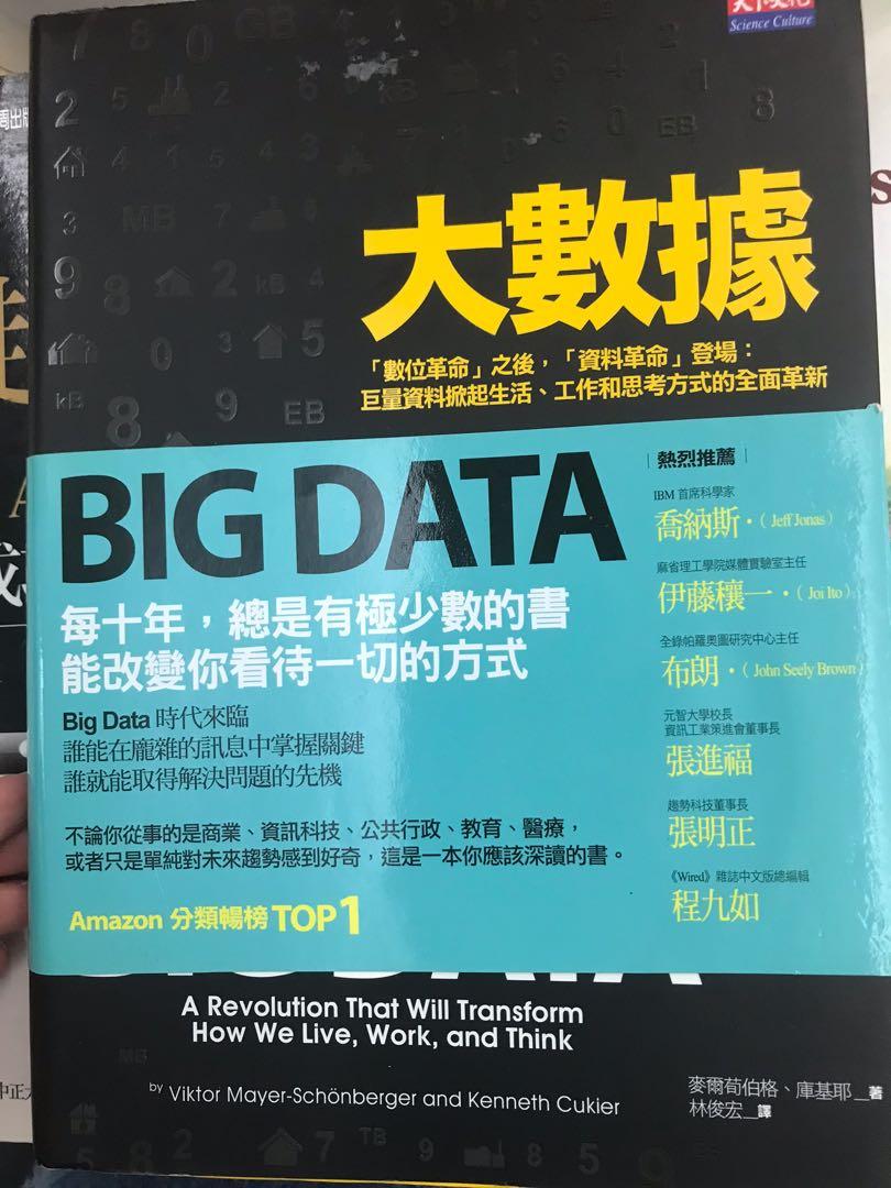 大數據 Big Data 資訊科技叢書 書本 文具 小說 故事書on Carousell