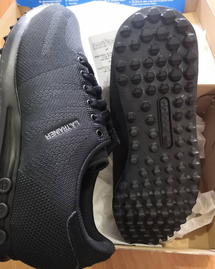 Adidas LA Trainer Triple Black Men s Fashion Footwear Sneakers on Carousell