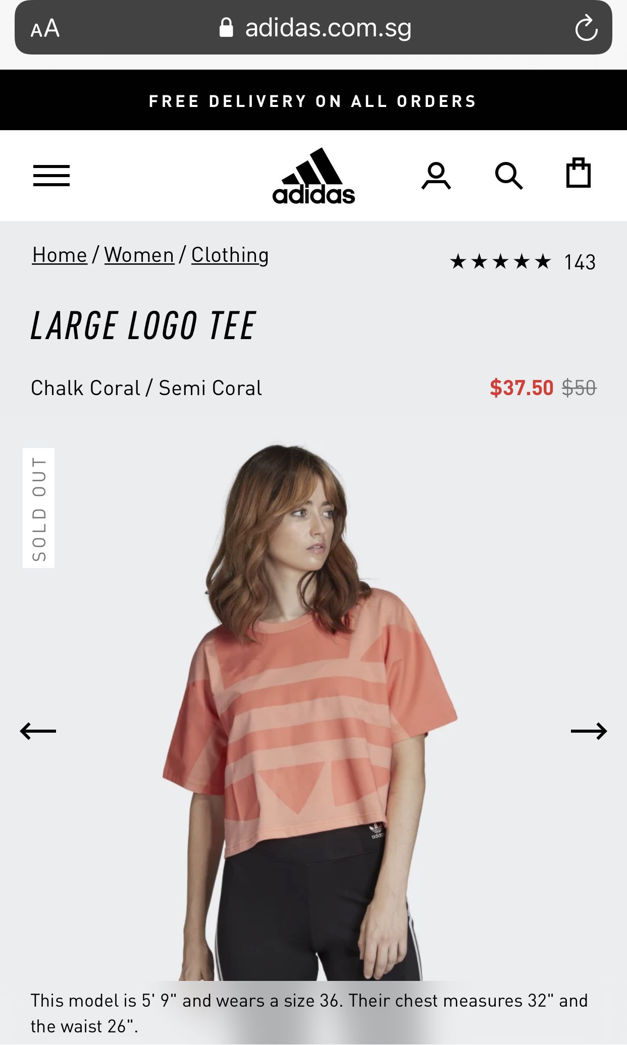 Chalk coral adidas best sale shirt