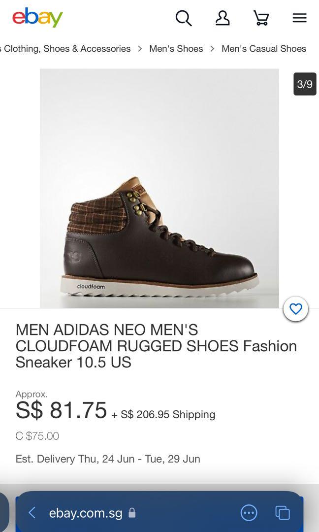 Adidas Neo Cloudfoam Rugged Men's Fashion, Footwear, Boots on Carousell