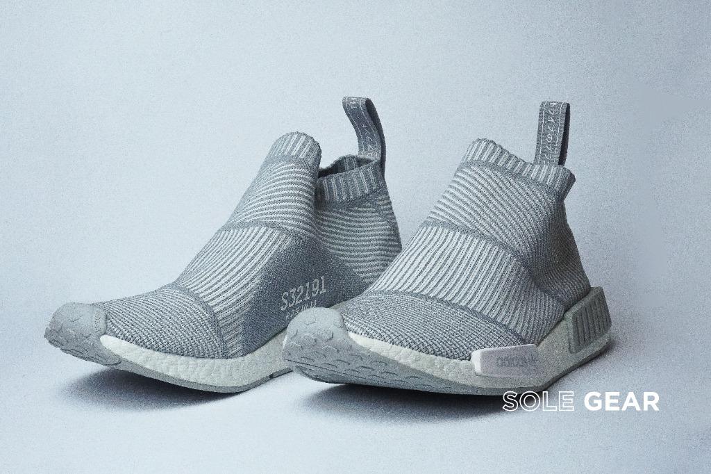 Nmd city sales sock light grey