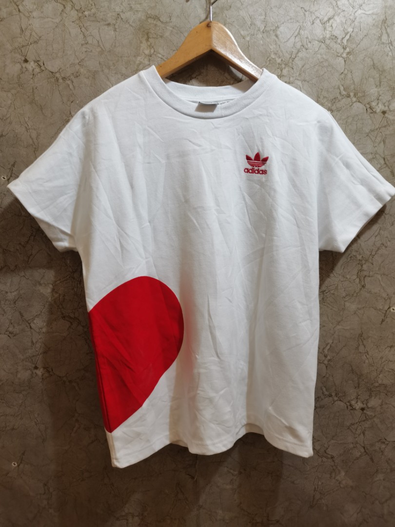 Adidas heart hot sale shirt