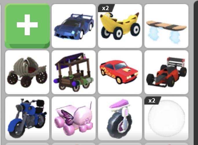 Adopt me vehicles/cars, Video Gaming, Gaming Accessories, InGame