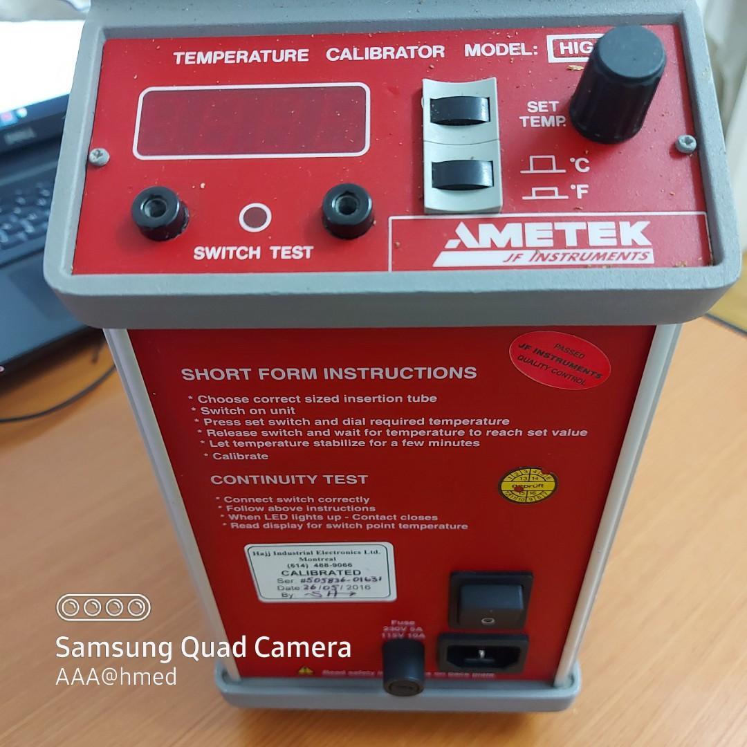 Ametek temperature calibrator, Health & Nutrition, Health Monitors