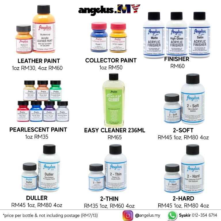 Angelus Acrylic Leather Paint Finisher 2 Soft more Hobbies