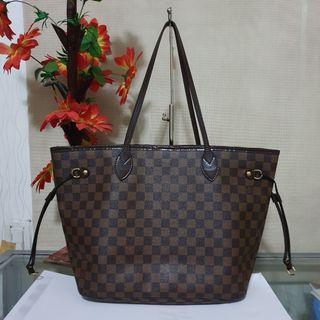 Authentic Louis Vuitton LV Damier Ebene Neverfull MM
