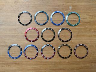 Bezel Insert, Slope, for Seiko Mods SKX007 SKX009 and Seiko 5 5KX Models