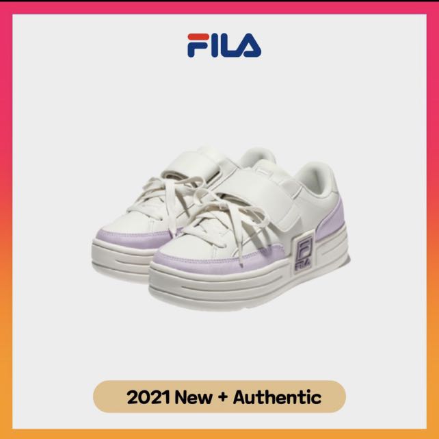 purple fila boots
