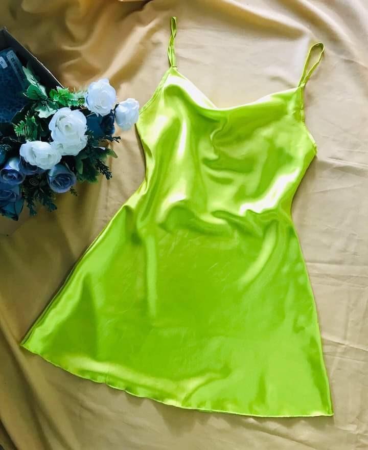 Silk neon dress hot sale