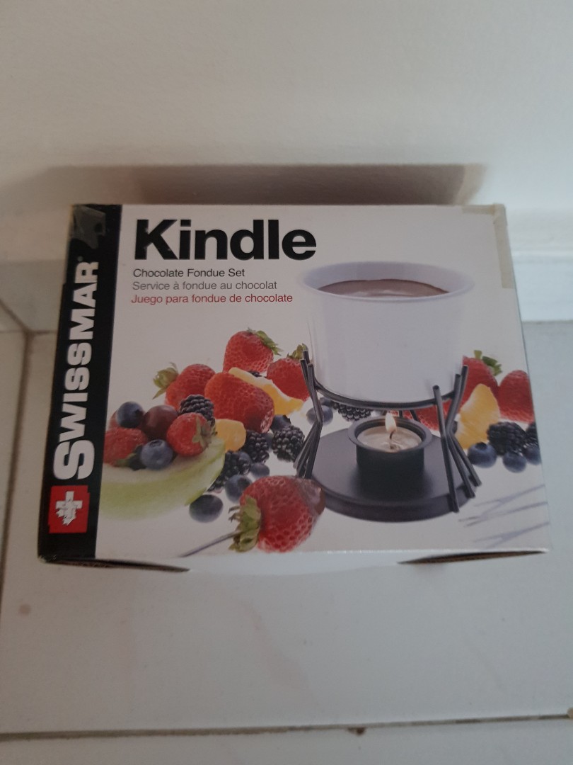 Brand New Swissmar Kindle Chocolate Fondue Set, Furniture & Home Living