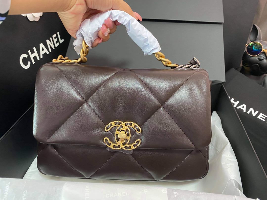 Chanel 19 bag brown Outlet
