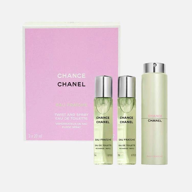 CHANEL CHANCE EAU FRAÎCHE Eau de Toilette Twist and Spray 3x20ml