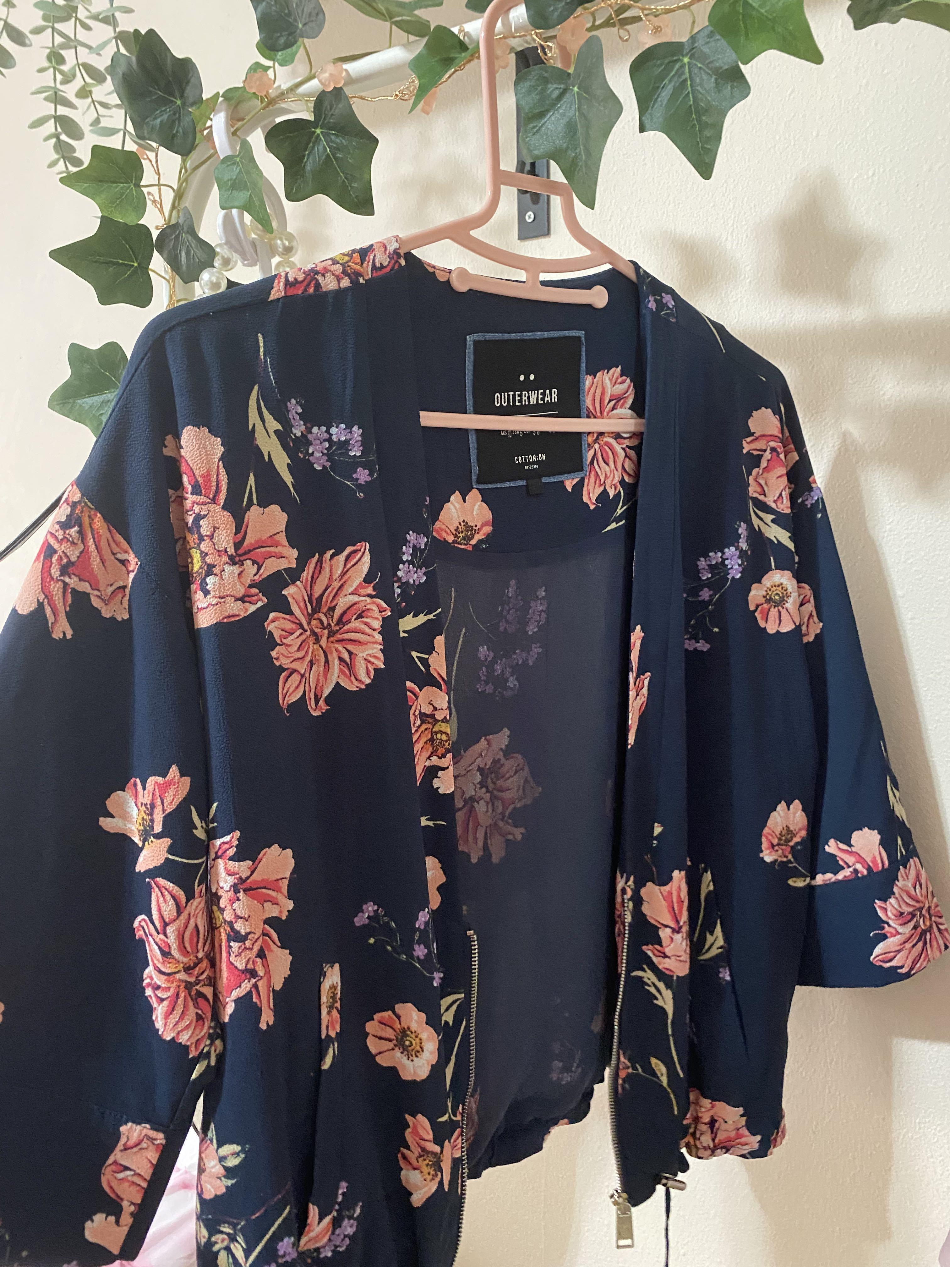 CO kimono bomber jacket, Women's Fashion, Coats, Jackets and Outerwear