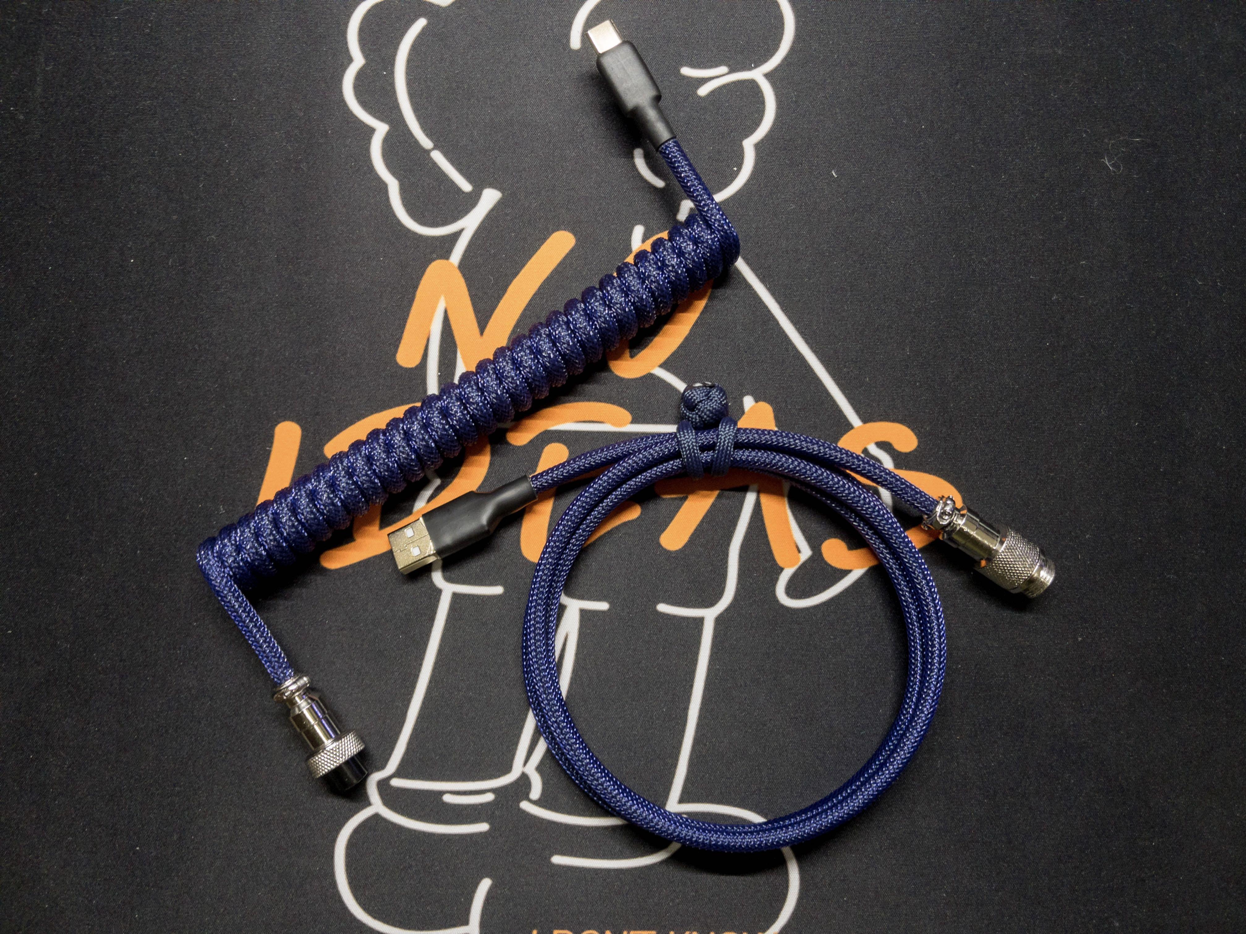 Custom Artisan keyboard Coil Cable, Computers & Tech, Parts