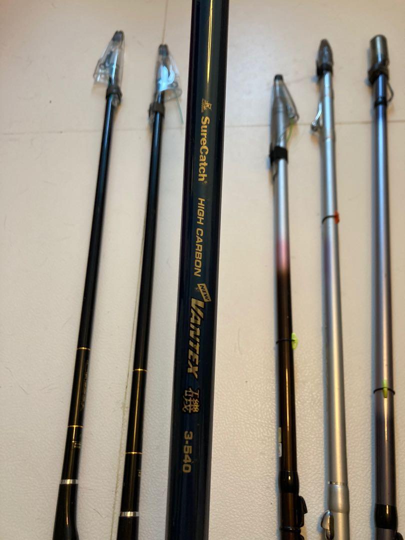 舊Daiwa Shimano漁竿6支，竿袋, 運動產品, 釣魚- Carousell