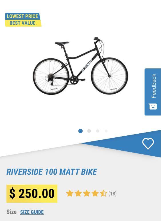 Decathlon hybrid bike size guide cheap