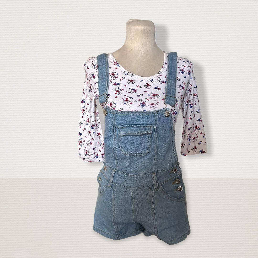 Denim Blue Maong Jumpers Jumpsuit Jumper shorts Overalls Outerwear