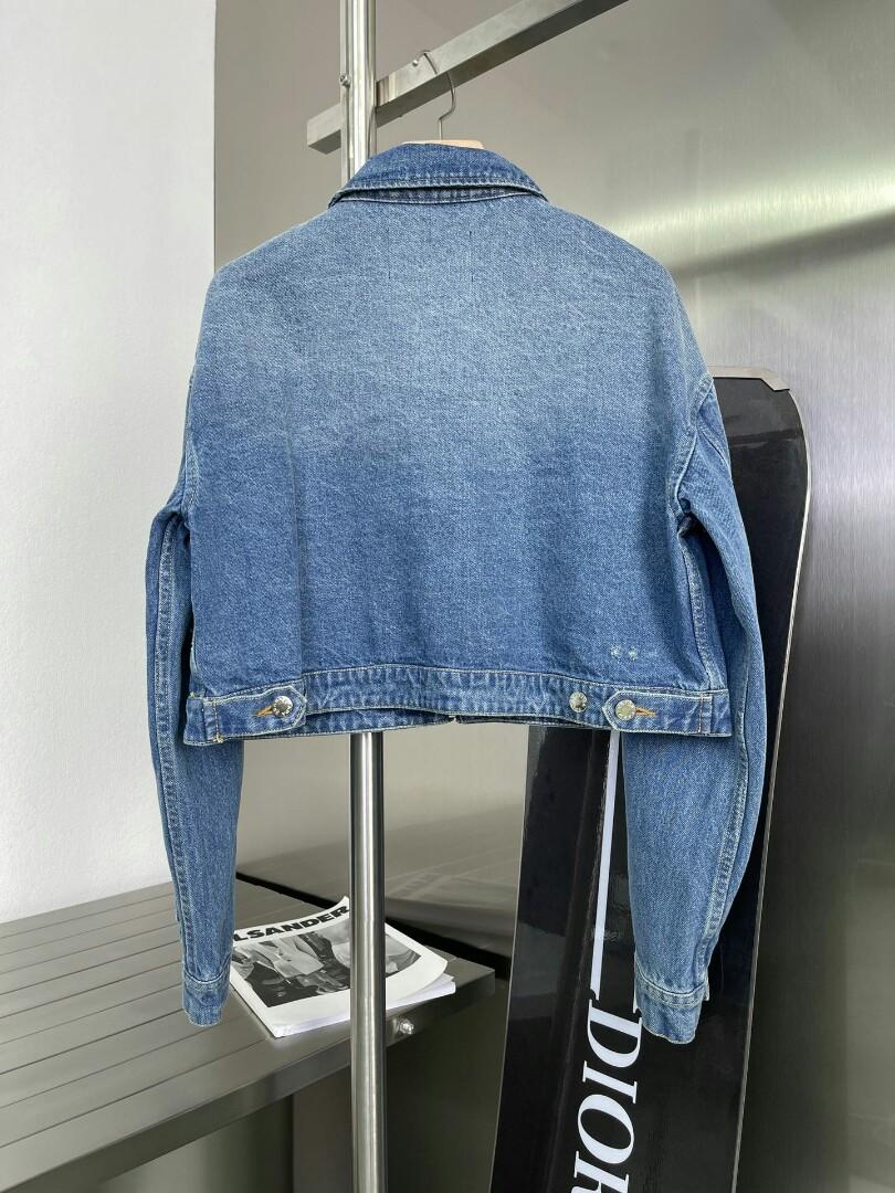 Prada Denim Jeans Jacket, Women's Fashion, Tops, Other Tops on Carousell