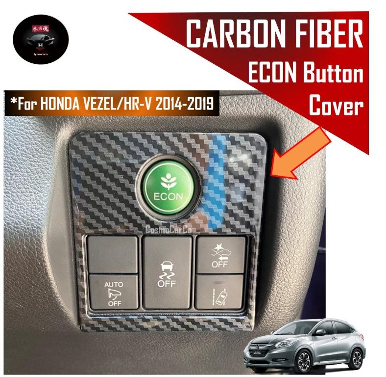 Honda Vezel Hr V Hrv 14 19 Econ Mode Cover Car Button Switch Panel Carbon Fiber Decoration Pvc Interior Car Automobile Accessories Automotive Accessory Car Accessories Accessories On Carousell