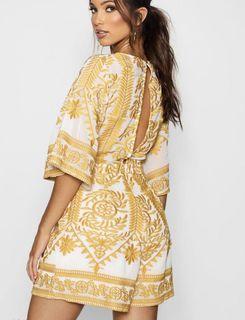 Embroidered Boutique Detail Playsuit