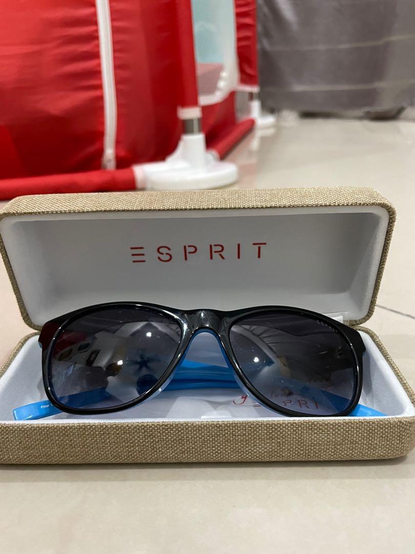 Vintage Esprit Sunglasses 7004 90 Black Round Horn Rim Frames with Pink  Lenses | eBay