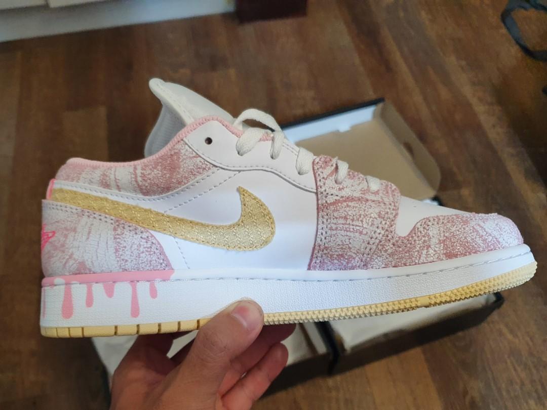 EU 35.5 EU 38.5 Air Jordan 1 Low Paint Drip Women s Fashion Footwear Sneakers on Carousell