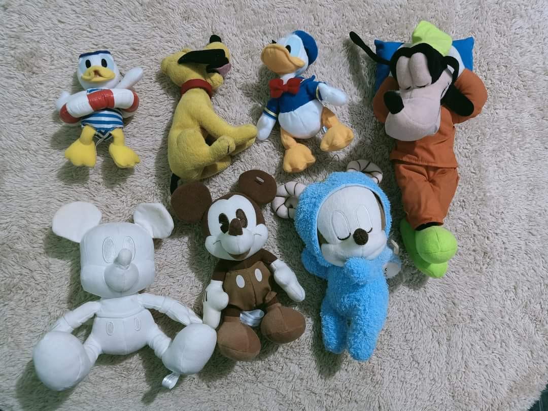 For Take All Original Disney Characters Mickey Mouse Donald Duck Goofy And Pluto 7 Pcs Hobbies Toys Toys Games On Carousell