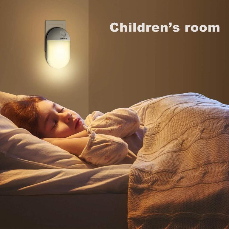 Freedelivery Night Light Omeril Led Night Light Plug In With Dusk To Dawn Photocell Sensor 0 5w Warm White Night Light Plug In Wall For Ba Kids Children S Room Hallway Bathroom Etc Everything