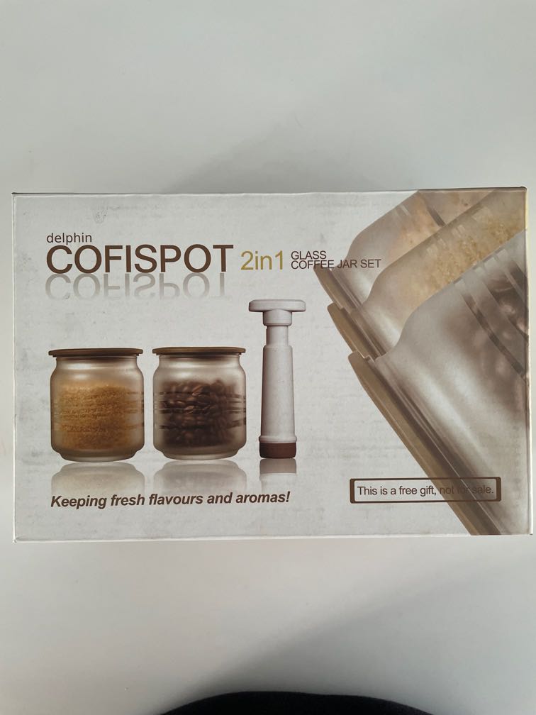 Glass Coffee Jar Set Furniture Home Living Kitchenware Tableware Coffee Tea Tableware On Carousell