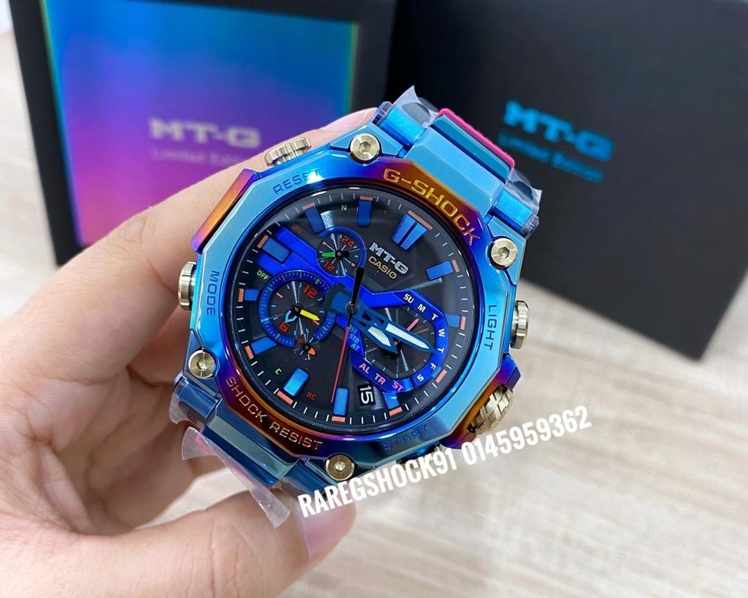 G Shock Mtg B00ph 2a Blue Phoenix With Rainbow Ip Luxury Watches On Carousell