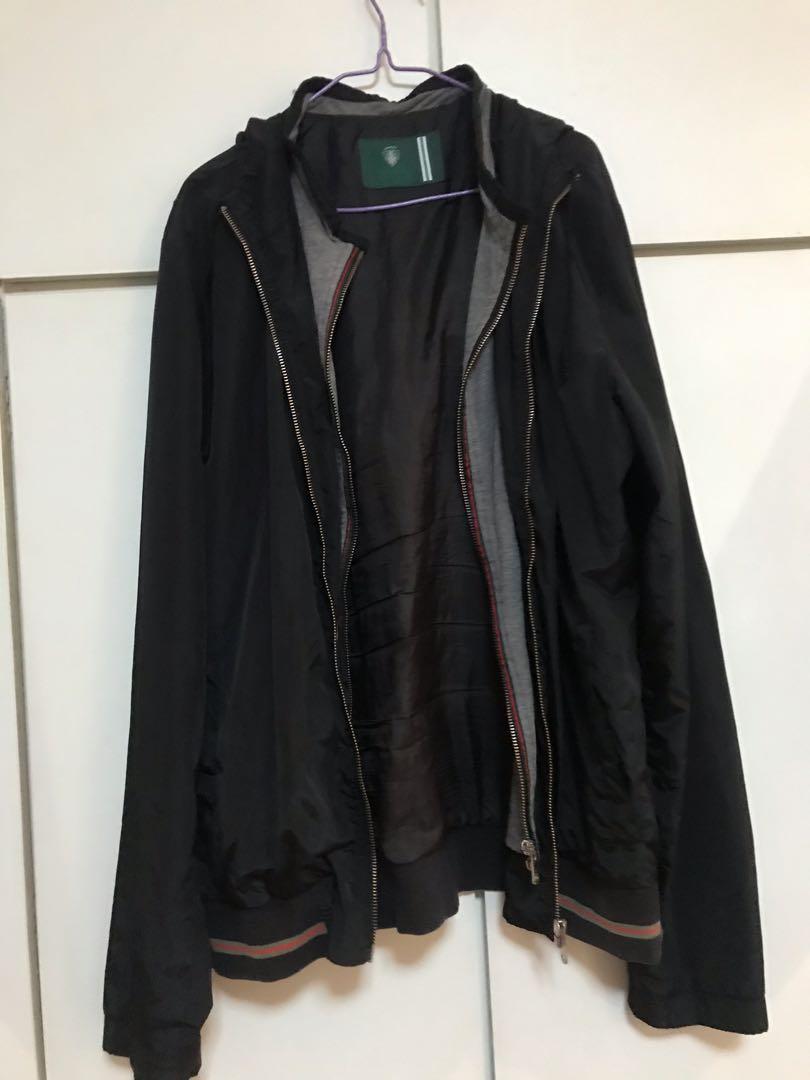 Gucci bomber jacket black nylon sherryline
