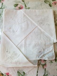 HANDKERCHIEF EMBROIDERED..BEAUTIFUL COTTON..IMPORTED