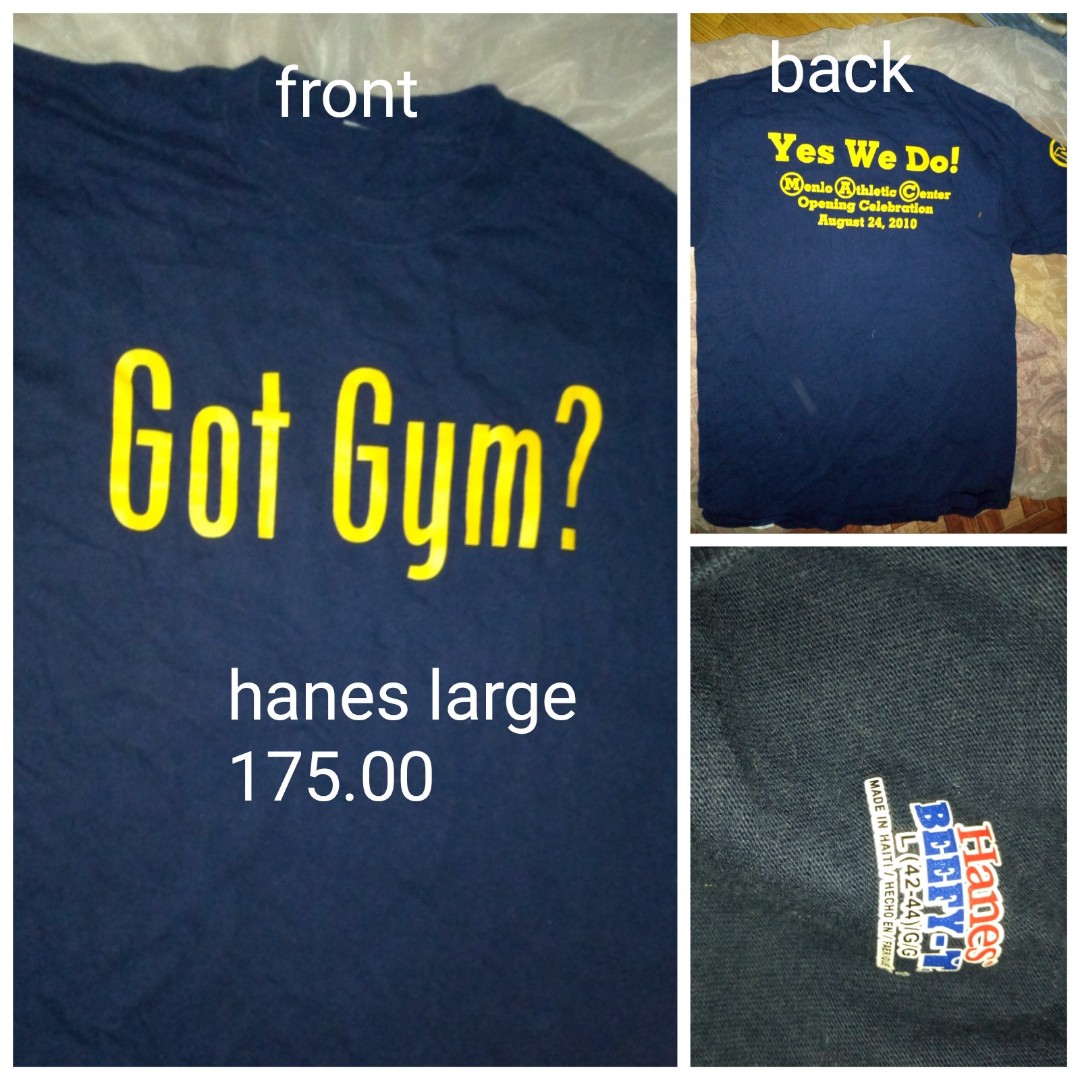 hanes large shirt size