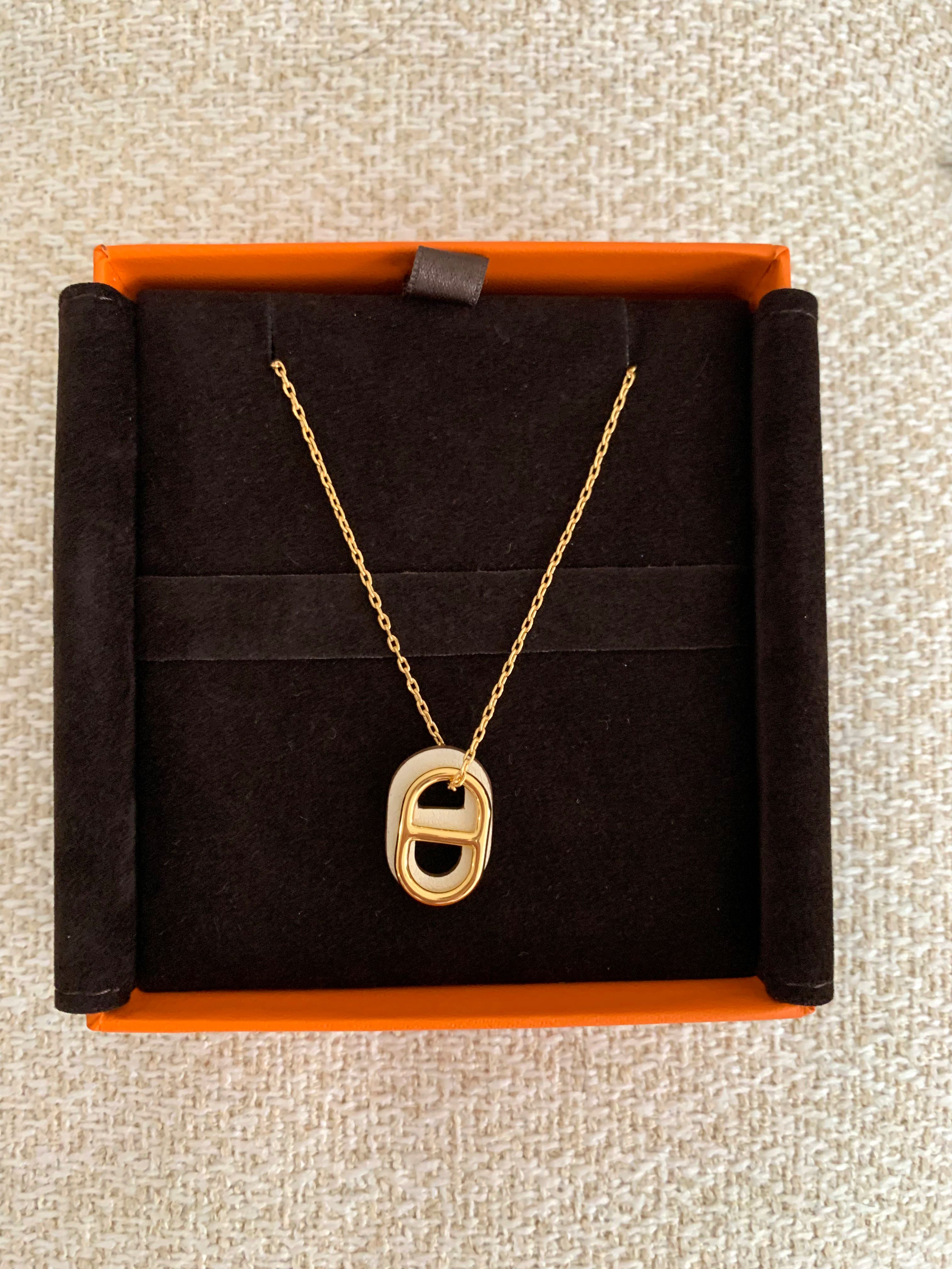 Hermes Necklace GHW (O'maillon pendant), Luxury, Accessories on 