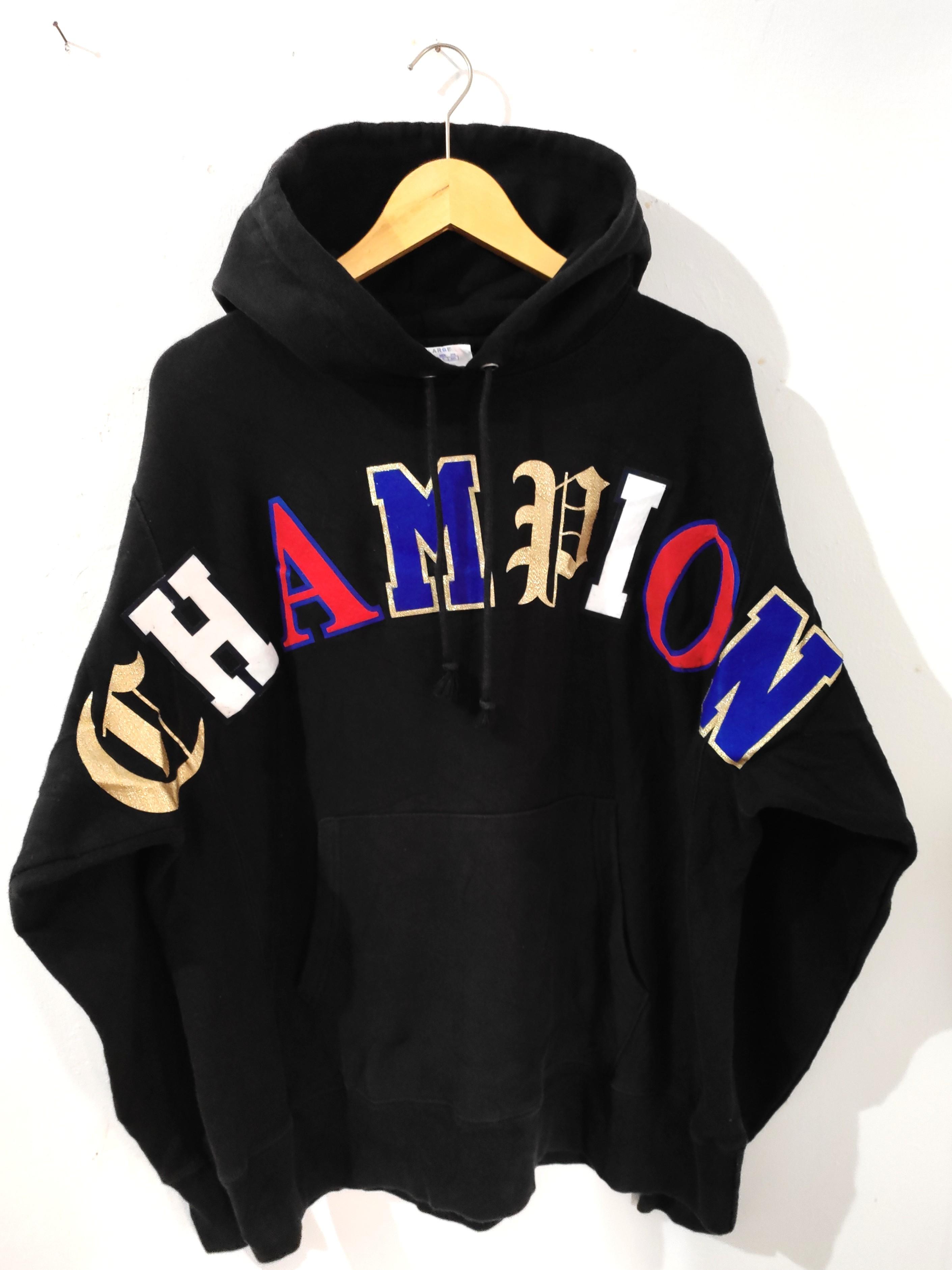 Champion hoodie big letters new arrivals