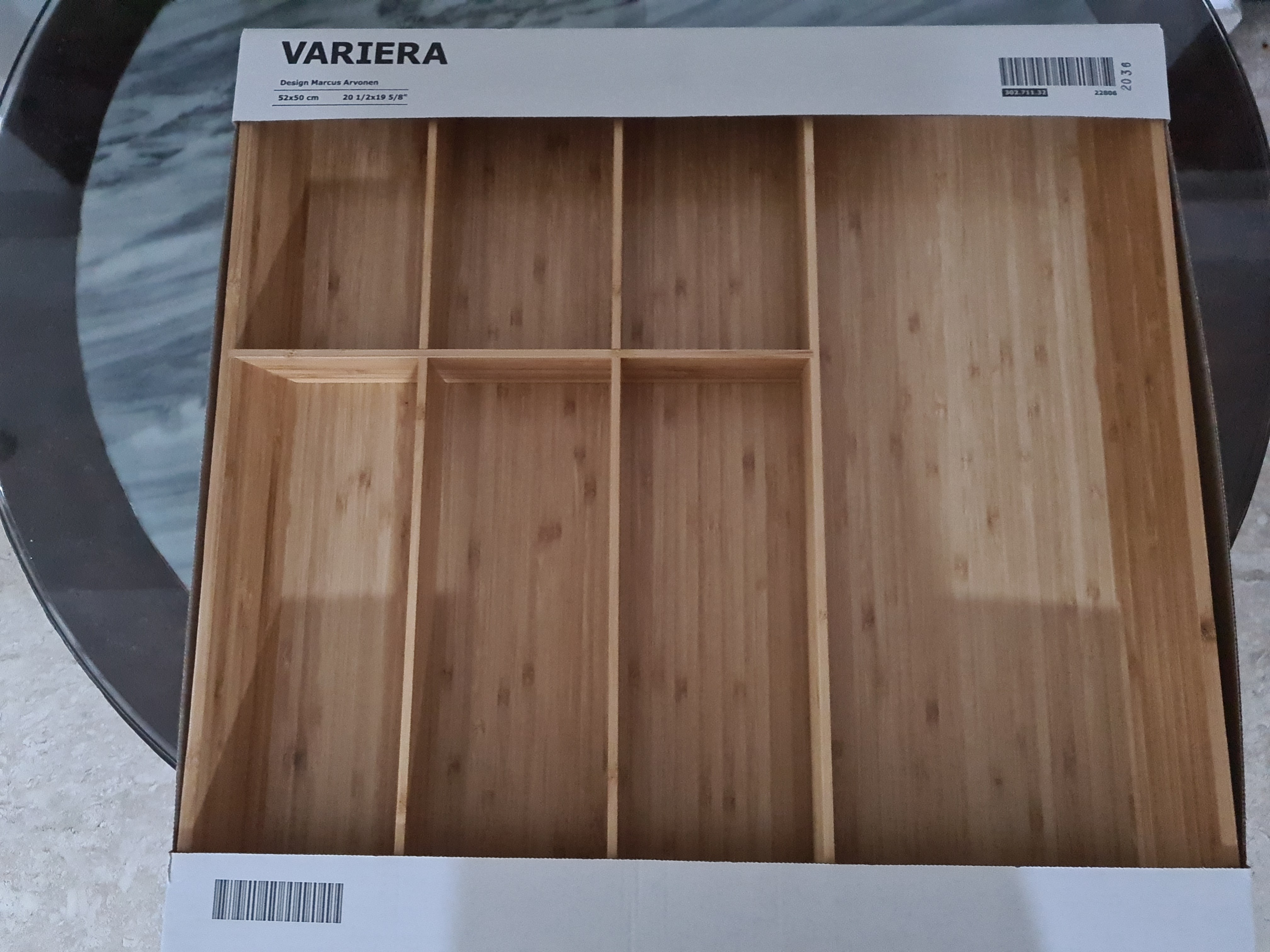 IKEA Variera 22806 - Wood Knife Tray Drawer Organizer 20 x 6 x 2