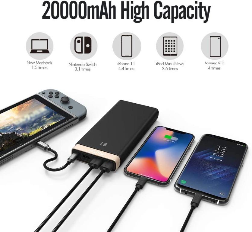  Charmast USB C Portable Charger Power Bank, Battery Pack  5000mAh, 20W PD 18W QC 3.0 Fast Charging Portable Phone Charger for iPhone  15/15 Plus/15 Pro/15 Pro Max, Samsung Galaxy S23, S22