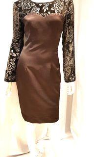 Ladies Formal Dress with Lace Sleeves