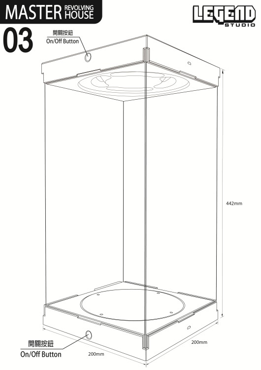 Legend Studio - Master Revolving House 03 (Black) (15